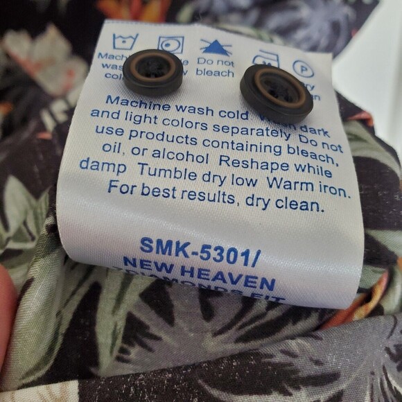 7 Diamonds Men's Short Sleeve Button Shirt Floral Classic Fit Sz 3XL Multicolor - Picture 7 of 16